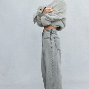 Forever 22 wide leg baggy jeans size medium trendy streetwear chic